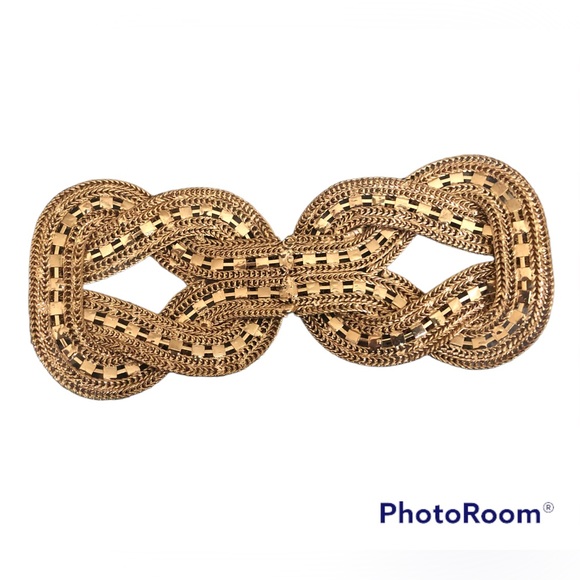 Vintage belt gold with crystals. One size fits all. - Picture 4 of 6